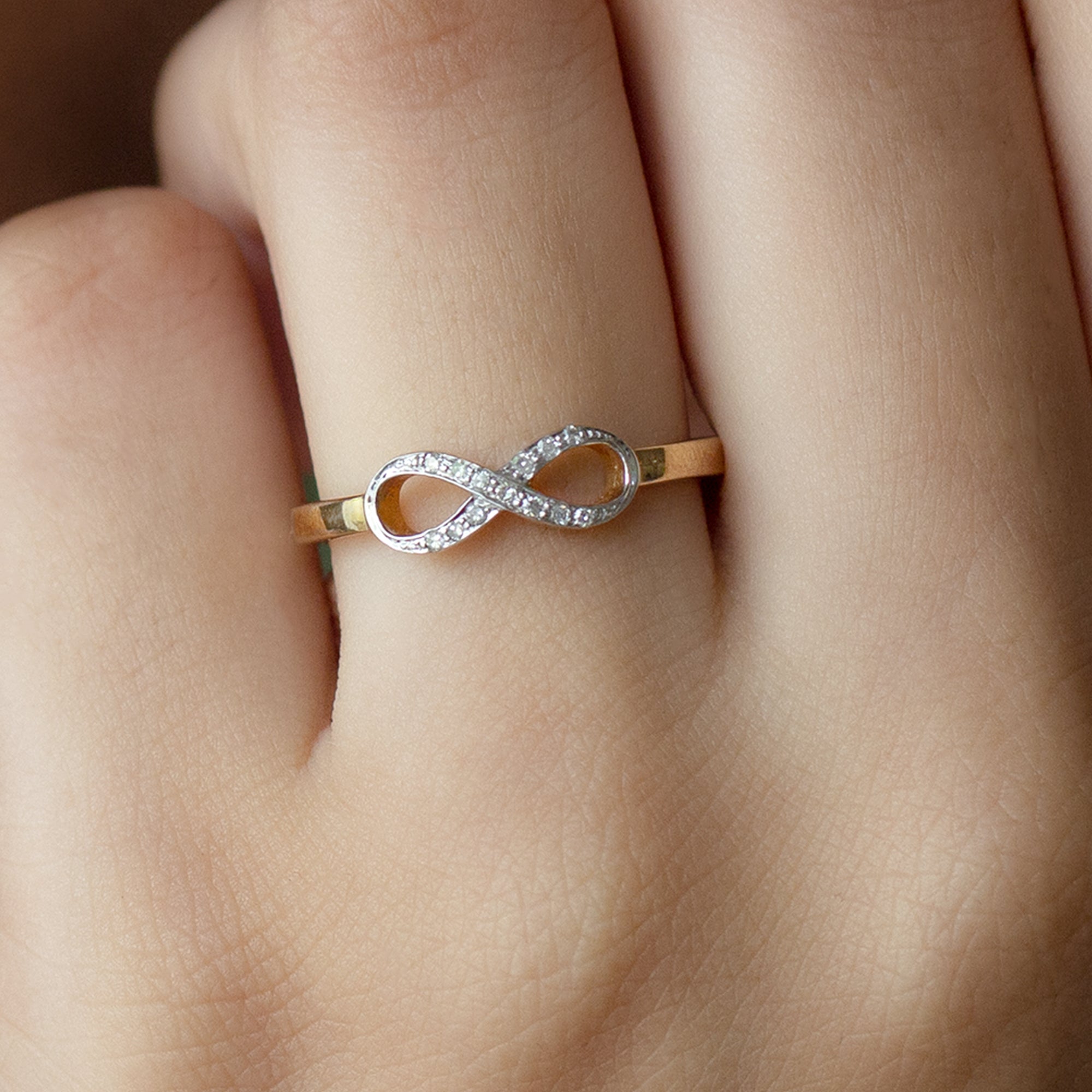 Certified Real Diamond Infinity Promise Ring