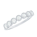 Certified Diamond Anniversary Band in Bezel Setting