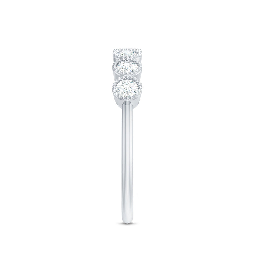 Certified Diamond Anniversary Band in Bezel Setting