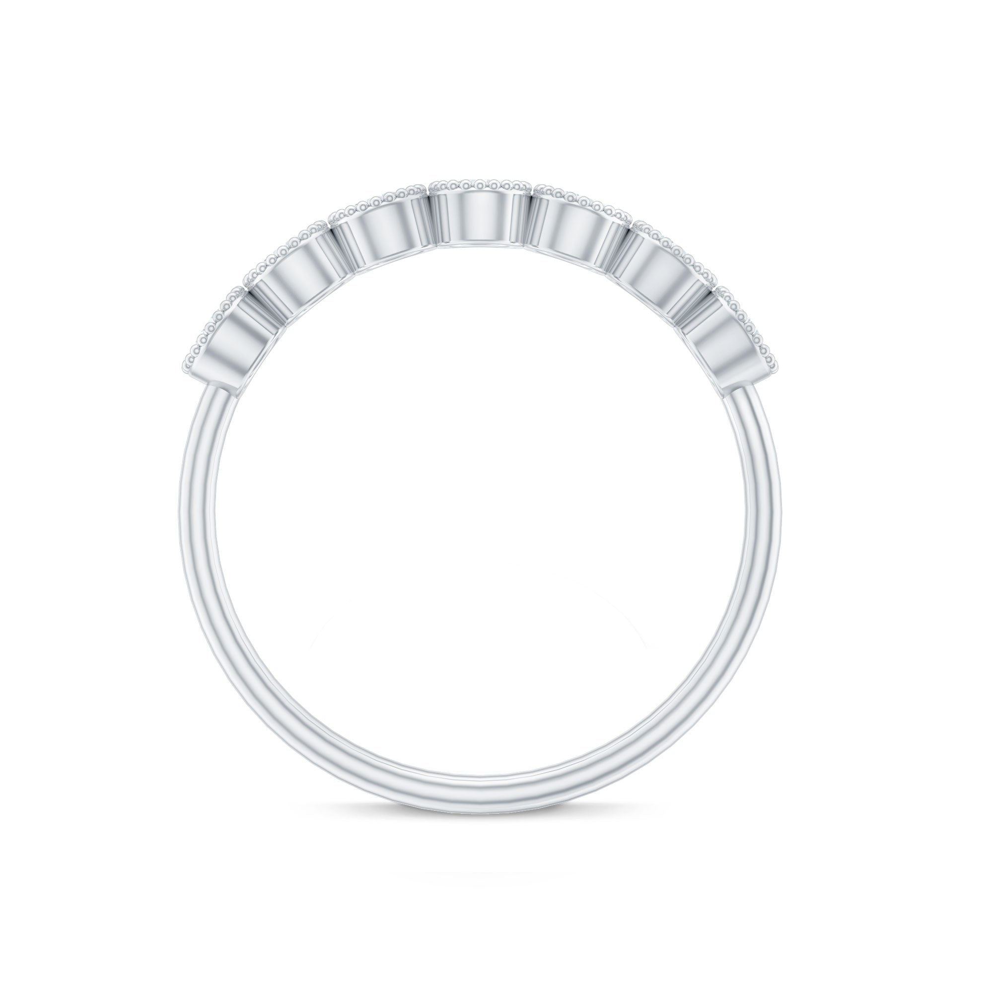 Certified Diamond Anniversary Band in Bezel Setting