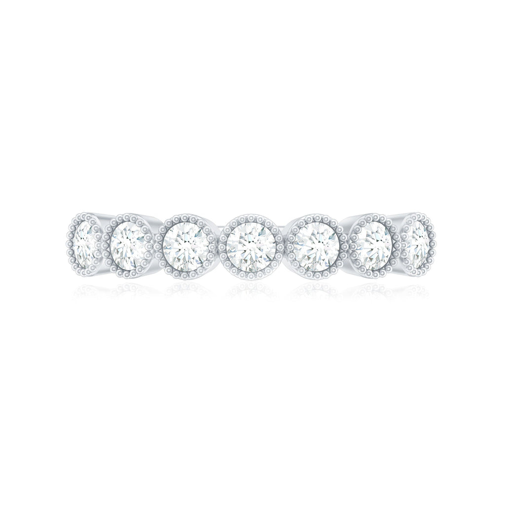 Certified Diamond Anniversary Band in Bezel Setting