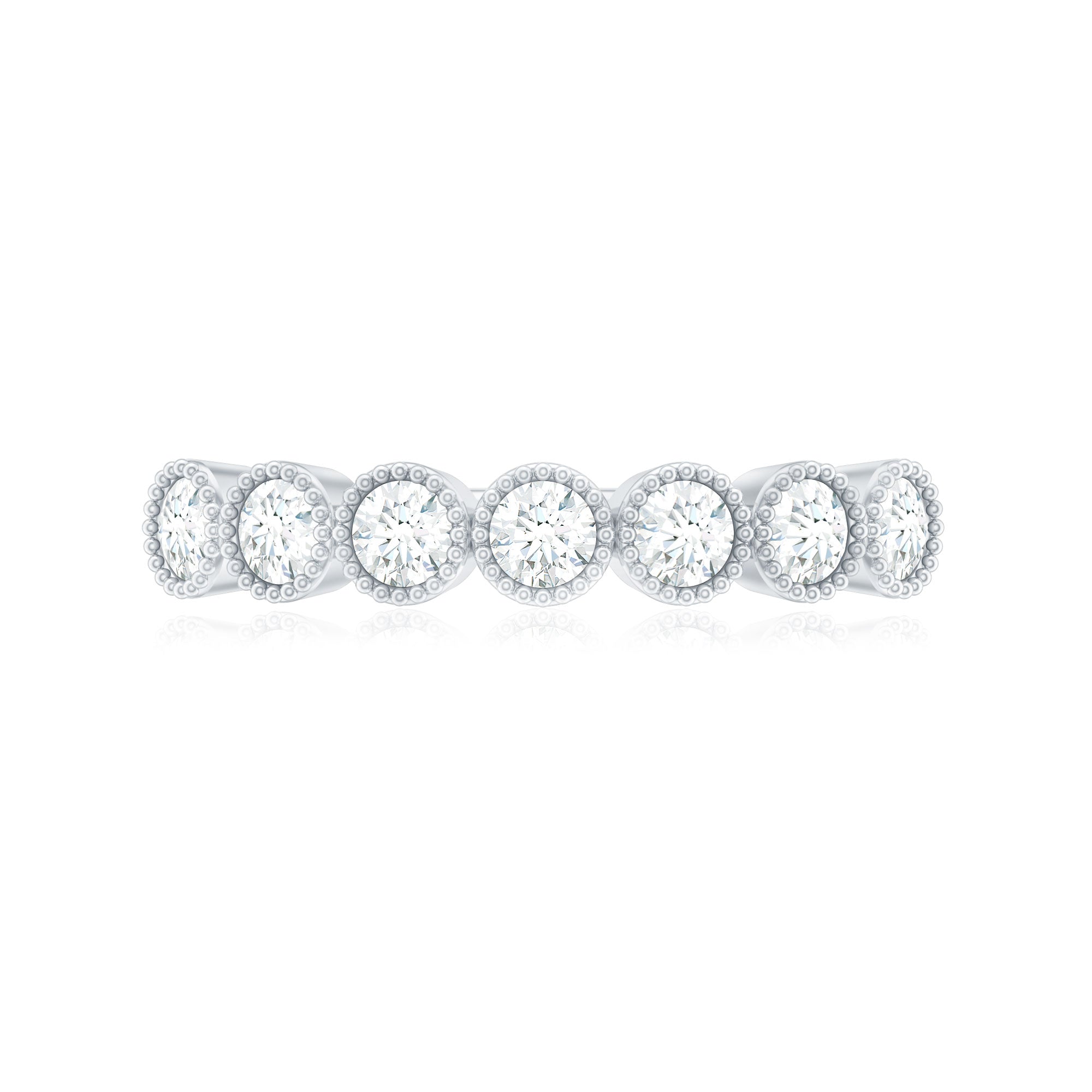Certified Diamond Anniversary Band in Bezel Setting