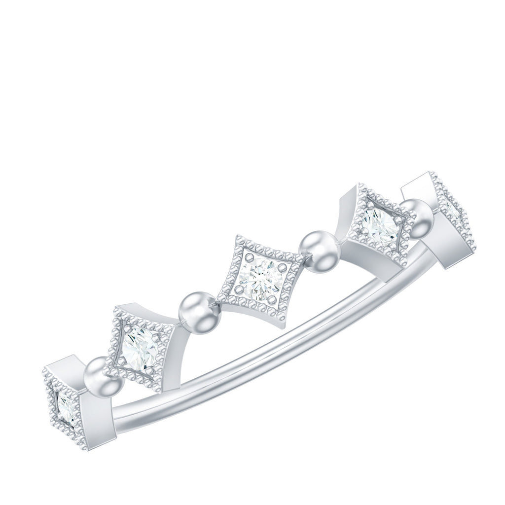 Certified 5 Stone Diamond Dainty Ring