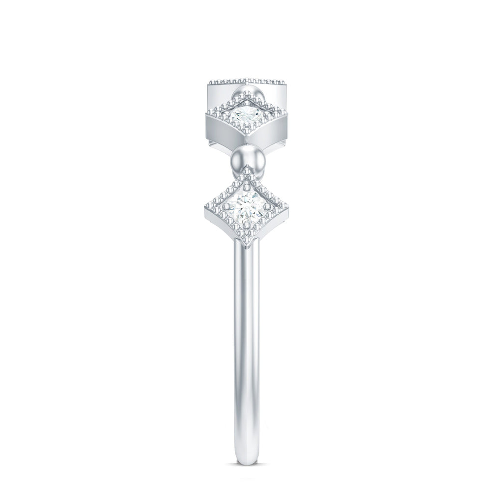 Certified 5 Stone Diamond Dainty Ring