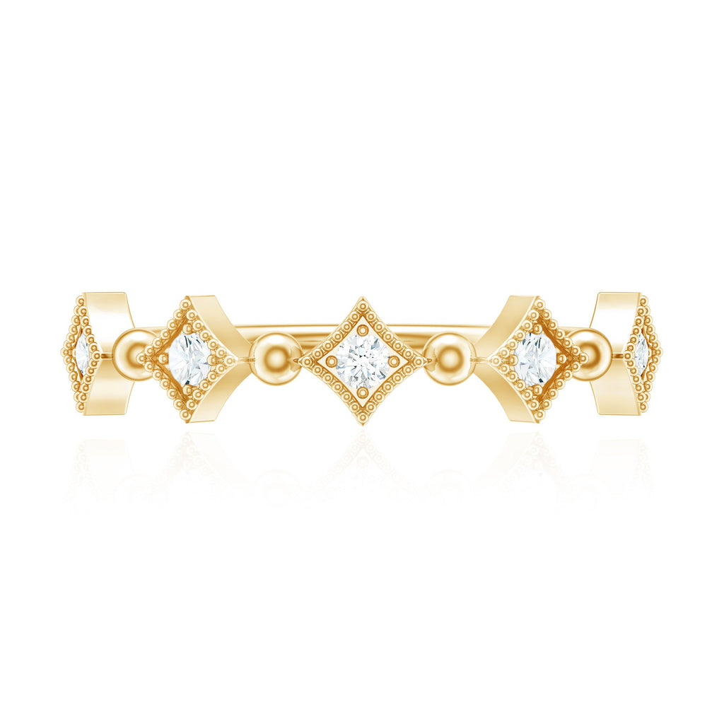 Certified 5 Stone Diamond Dainty Ring