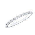 Baguette Diamond East West Stackable Ring