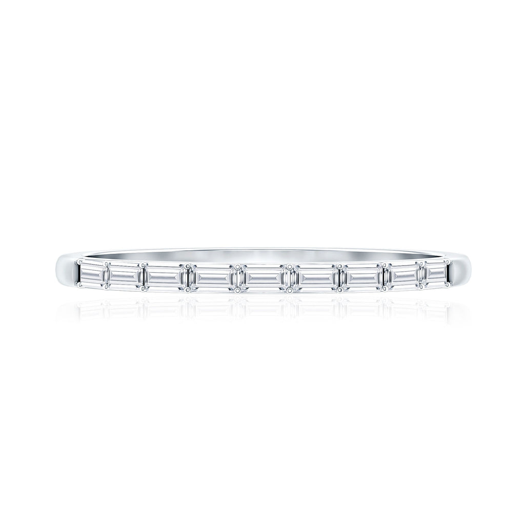 Baguette Diamond East West Stackable Ring