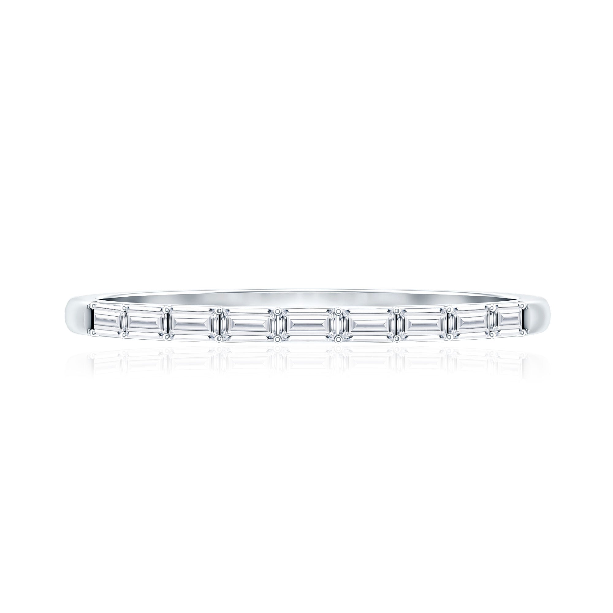 Baguette Diamond East West Stackable Ring