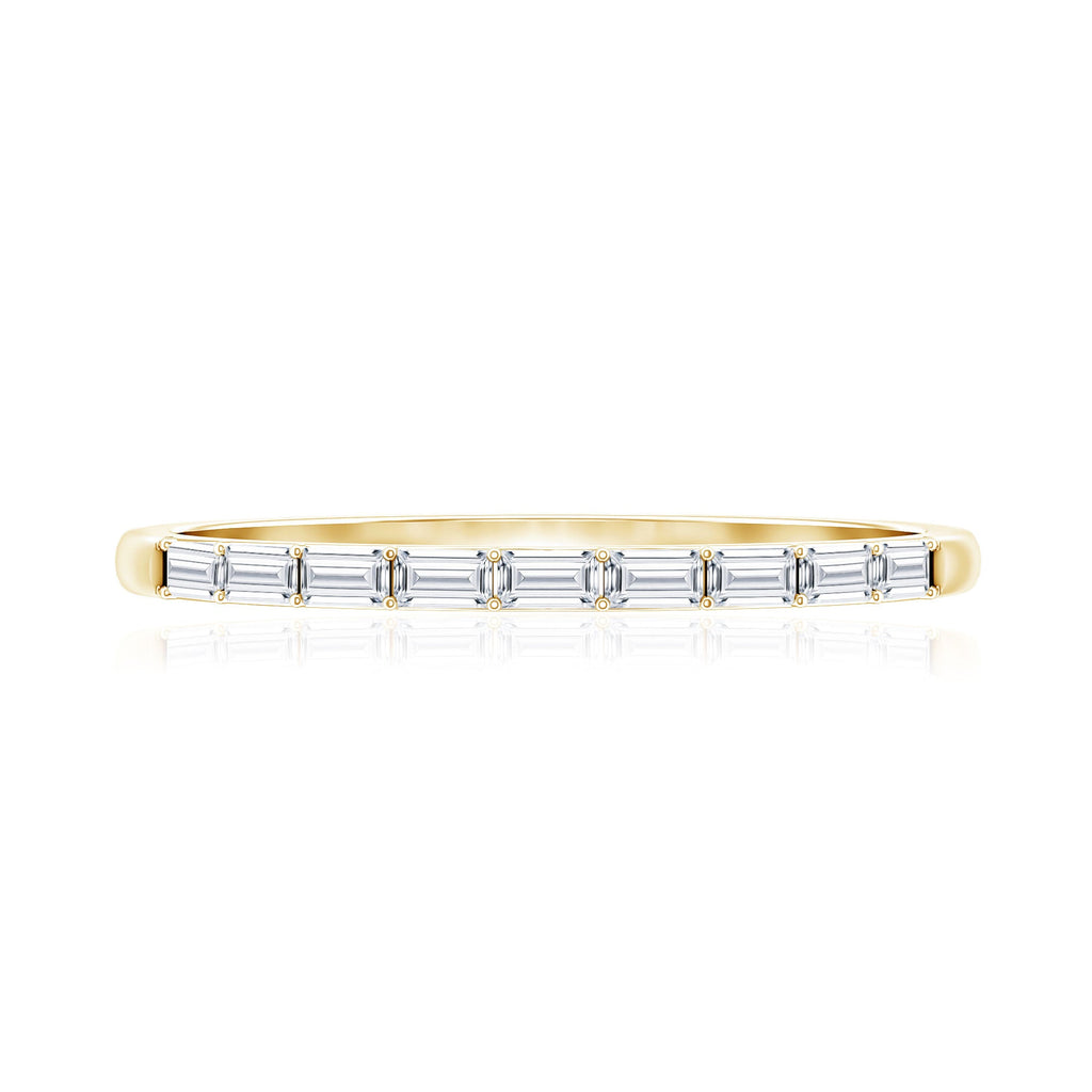 Baguette Diamond East West Stackable Ring