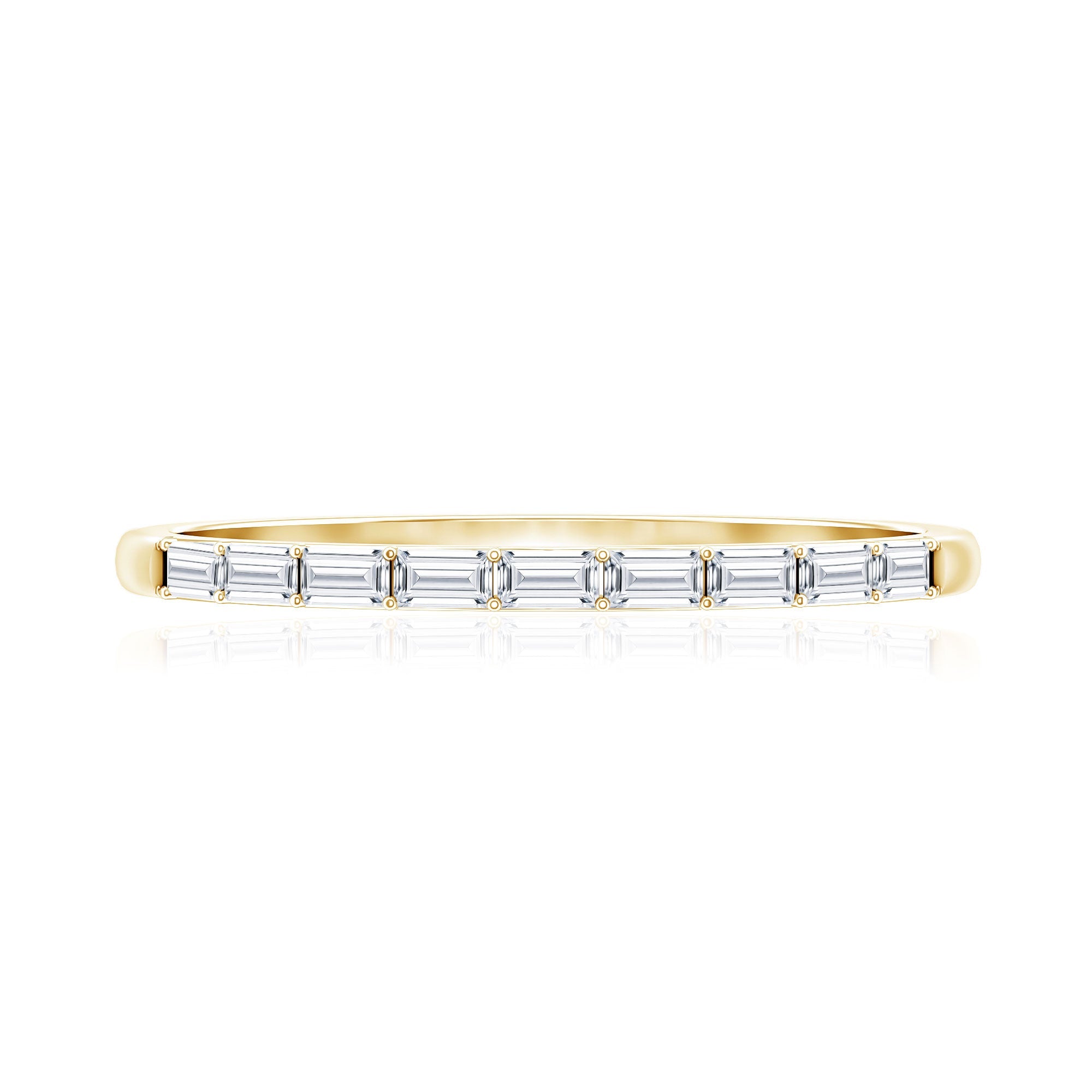 Baguette Diamond East West Stackable Ring