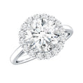 Classic Round Cut Moissanite Big Engagement Ring