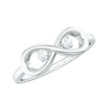 Minimalist Moissanite Infinity Promise Ring