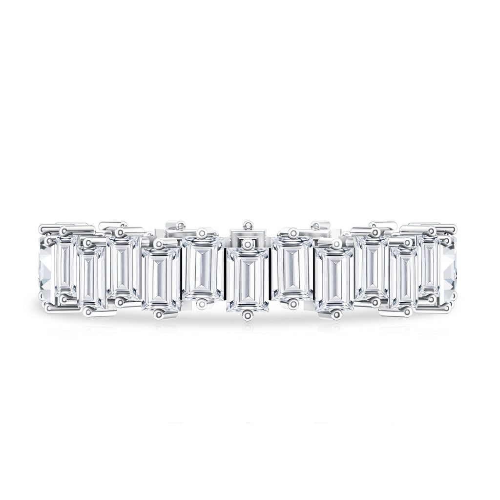 Baguette Shape Moissanite Eternity Wedding Band