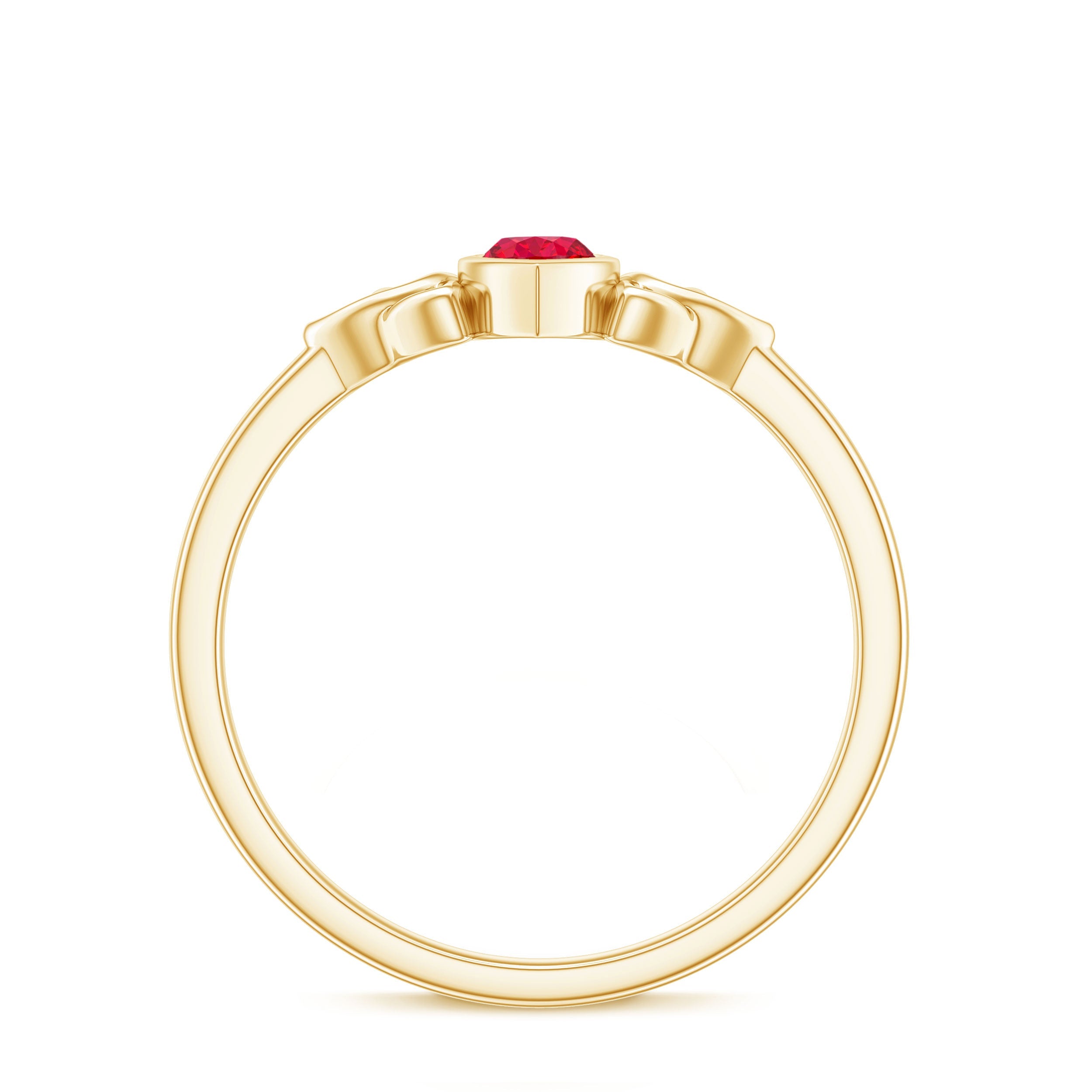 Marquise Cut Solitaire Lab Created Ruby Celtic Engagement Ring