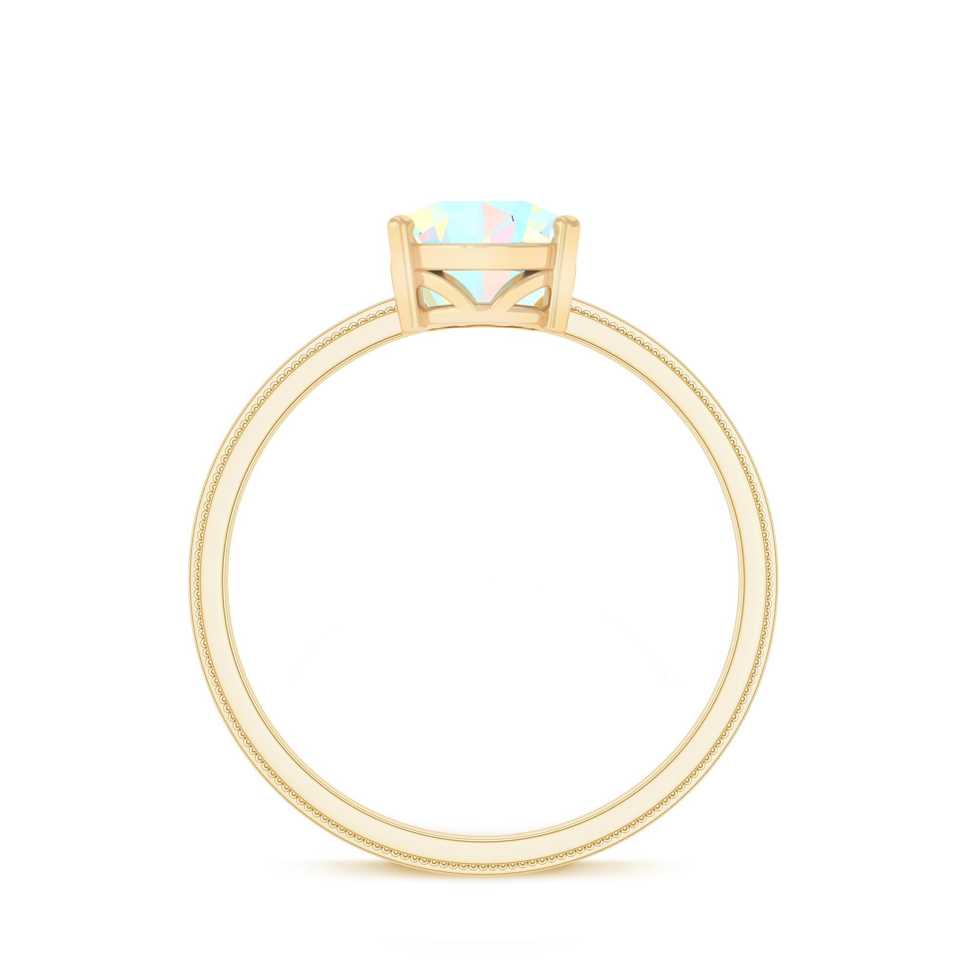 Certified Real Ethiopian Opal Solitaire Engagement Ring