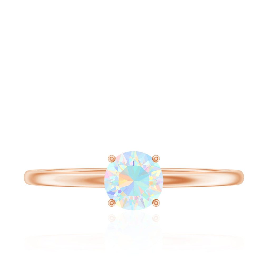 Natural Ethiopian Opal October Birthstone Ring