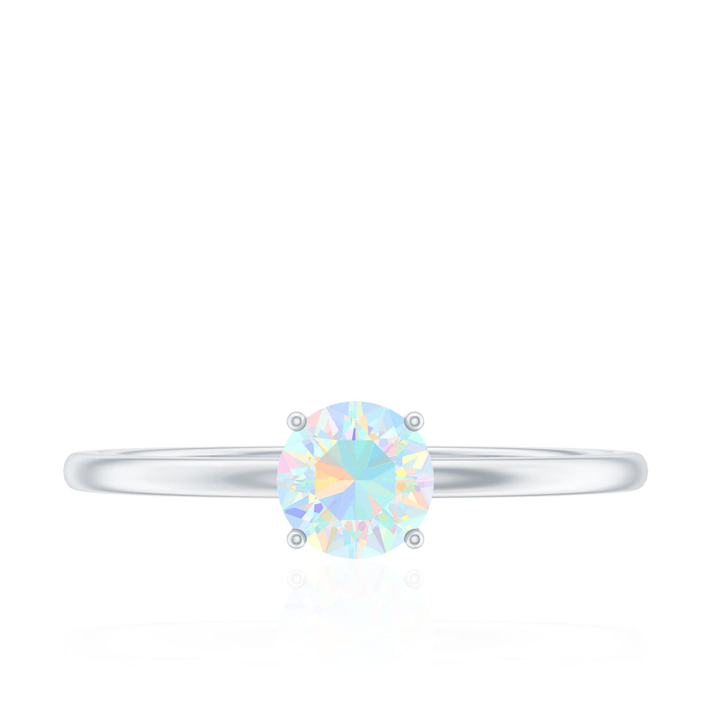 Natural Ethiopian Opal October Birthstone Ring