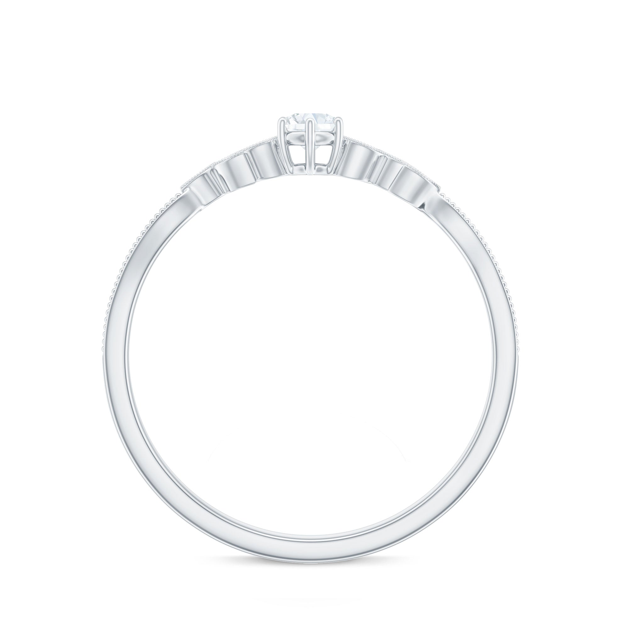 Nature Inspired Diamond Flower Ring for Proposal