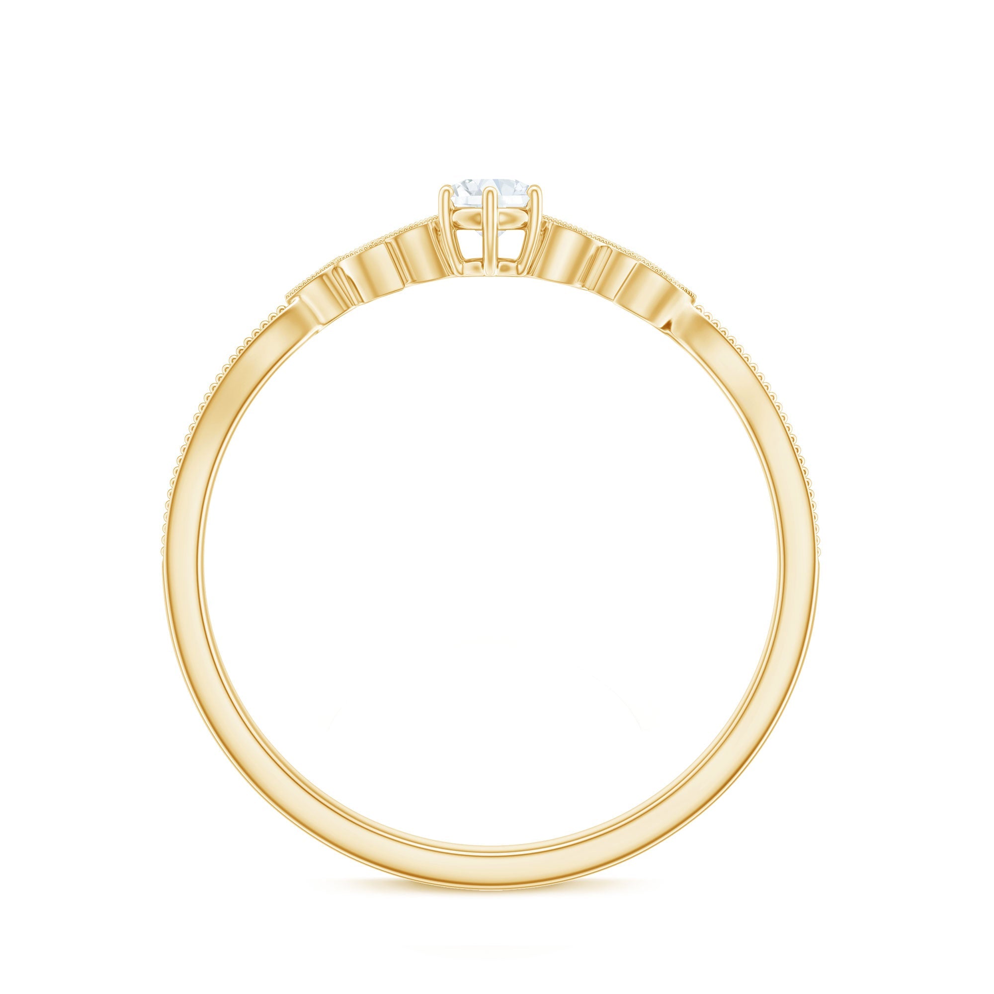 Nature Inspired Diamond Flower Ring for Proposal