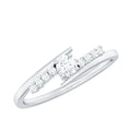 Diamond Promise Ring with Bypass Shank