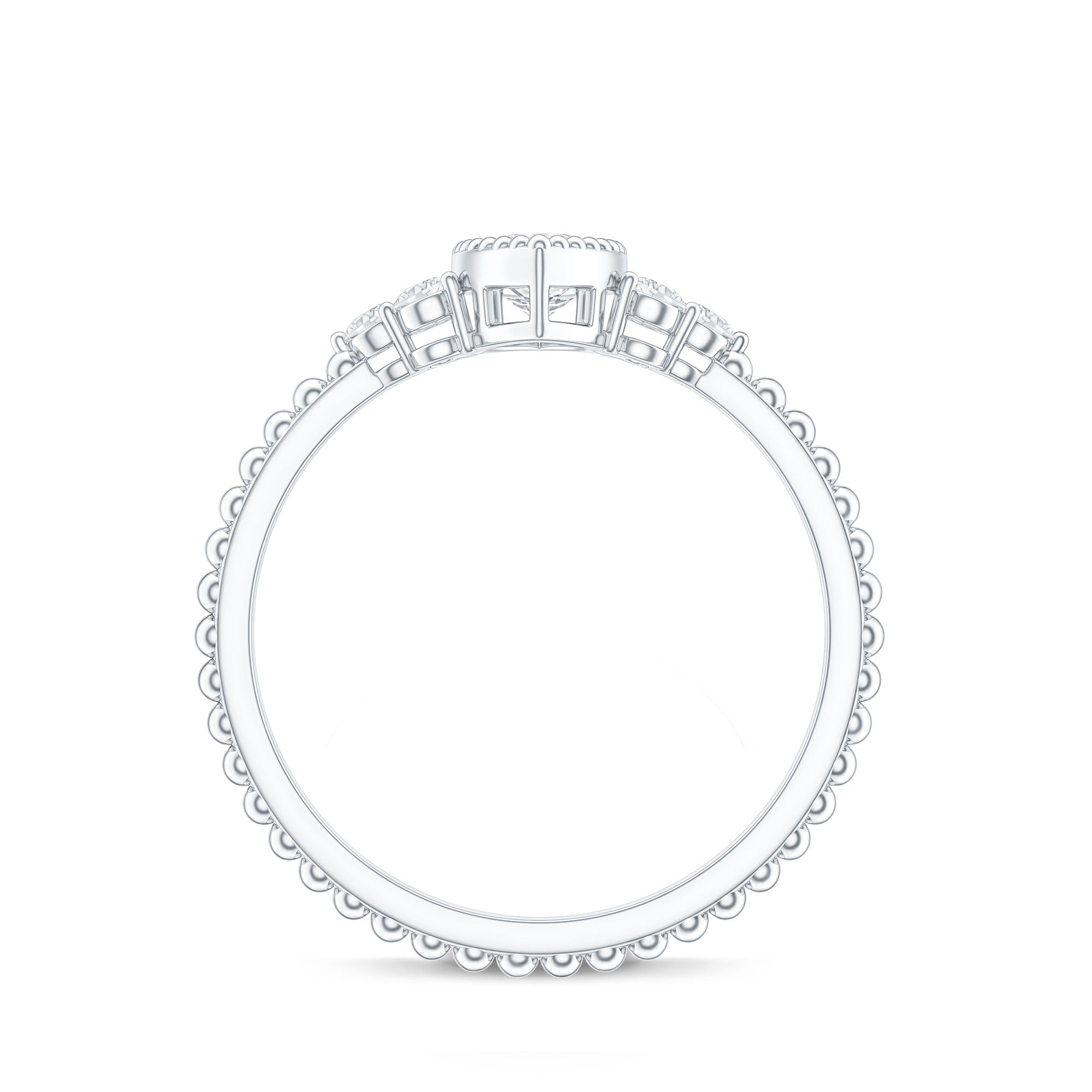 Marquise Cut Moissanite Vintage Looking Engagement Ring