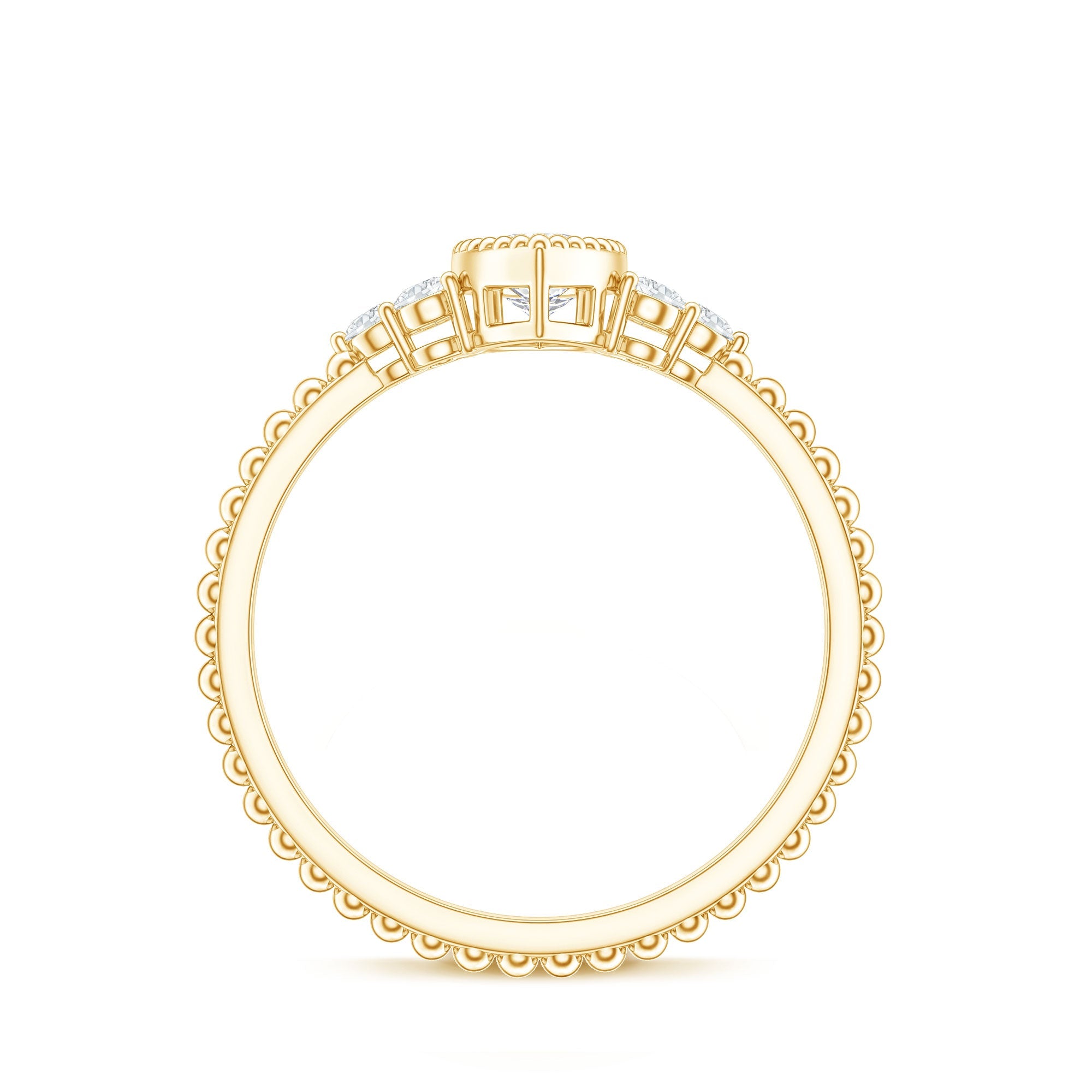 Marquise Cut Moissanite Vintage Looking Engagement Ring