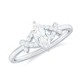 Certified Moissanite Marquise Engagement Ring for Women