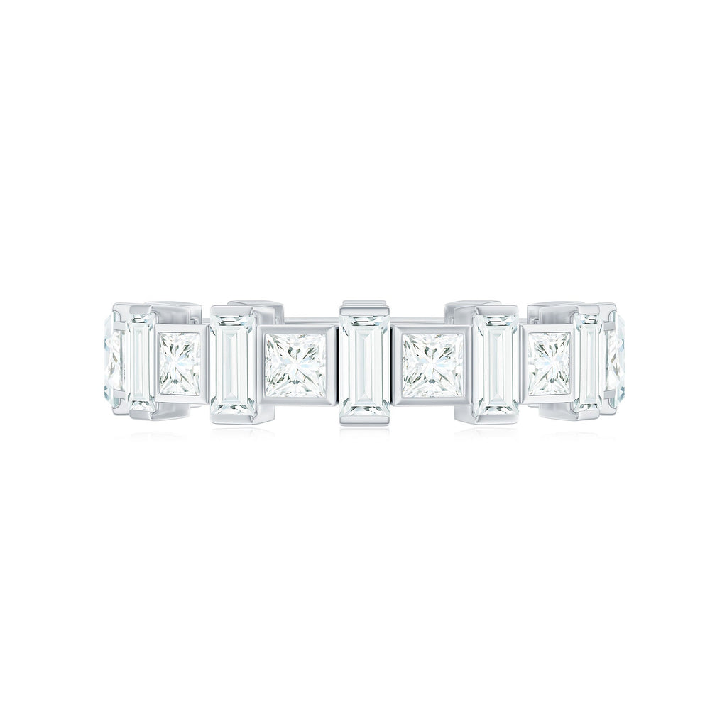 Princess Cut Moissanite Full Eternity Band for Women