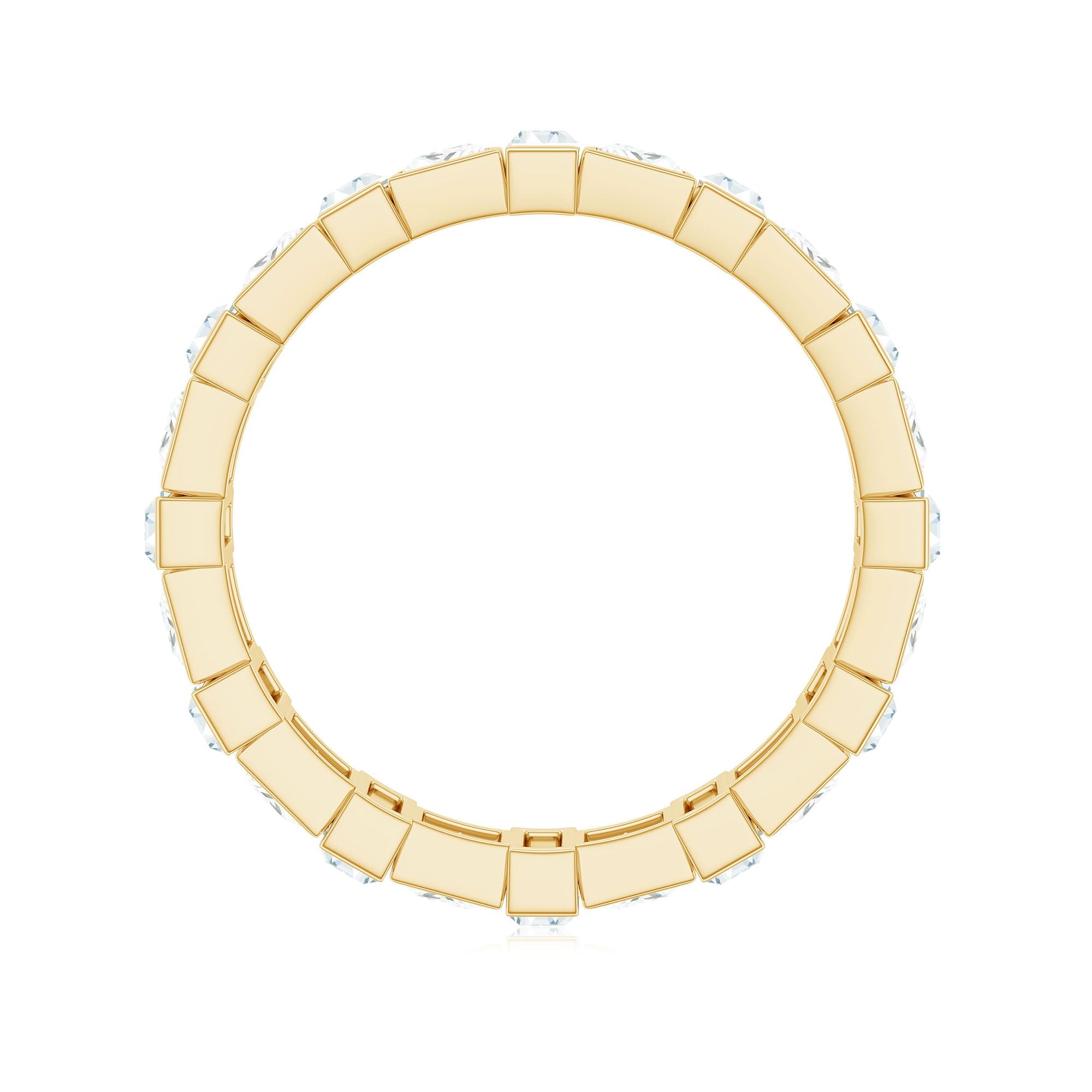 Princess Cut Moissanite Full Eternity Band for Women
