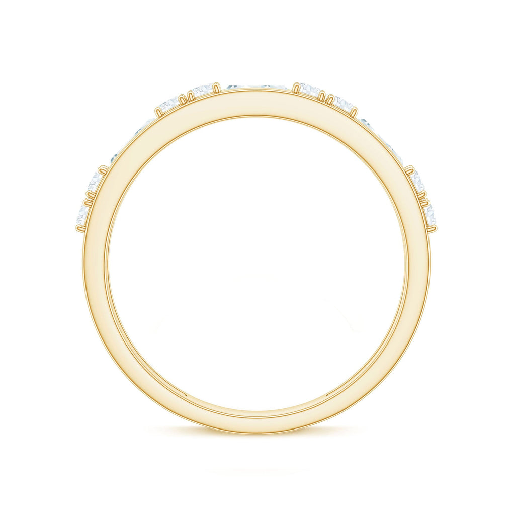Moissanite Half Eternity Stackable Band Ring