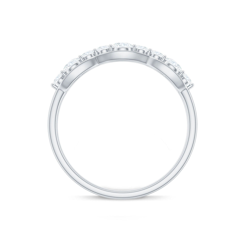 Certified Moissanite Wedding Anniversary Ring for Women