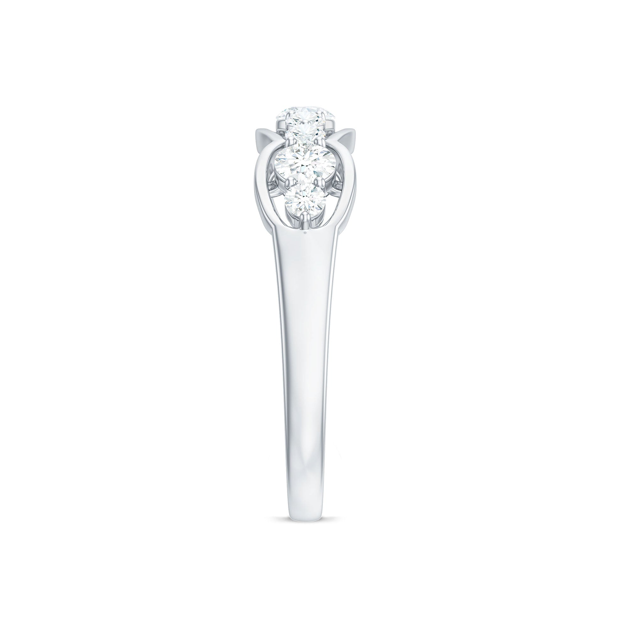Certified Moissanite Wedding Anniversary Ring for Women