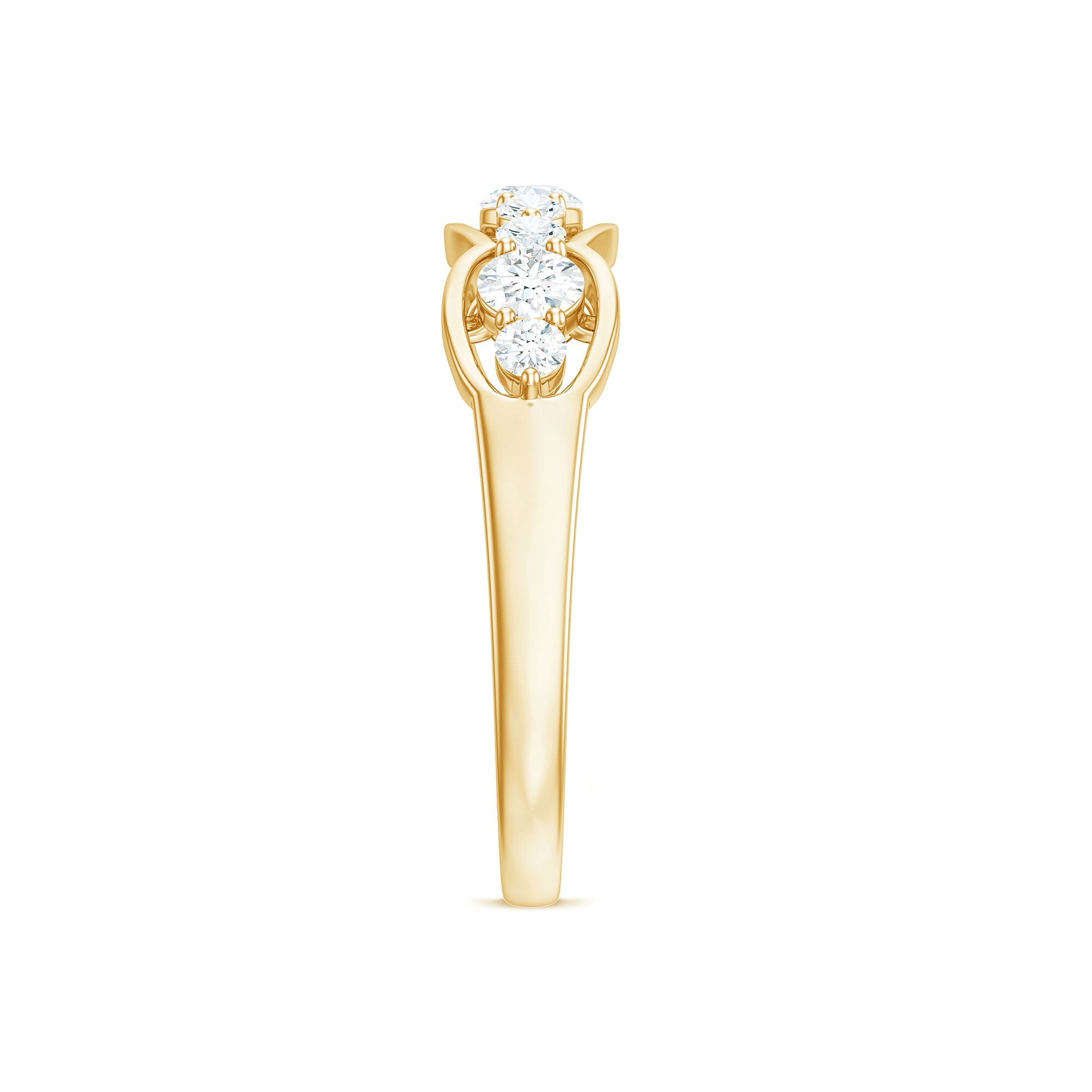 Certified Moissanite Wedding Anniversary Ring for Women