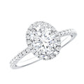 Brilliant Cut Moissanite Oblong Engagement Ring With Certificate