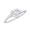 1.5 Carat Solitaire Moissanite Heart Promise Ring