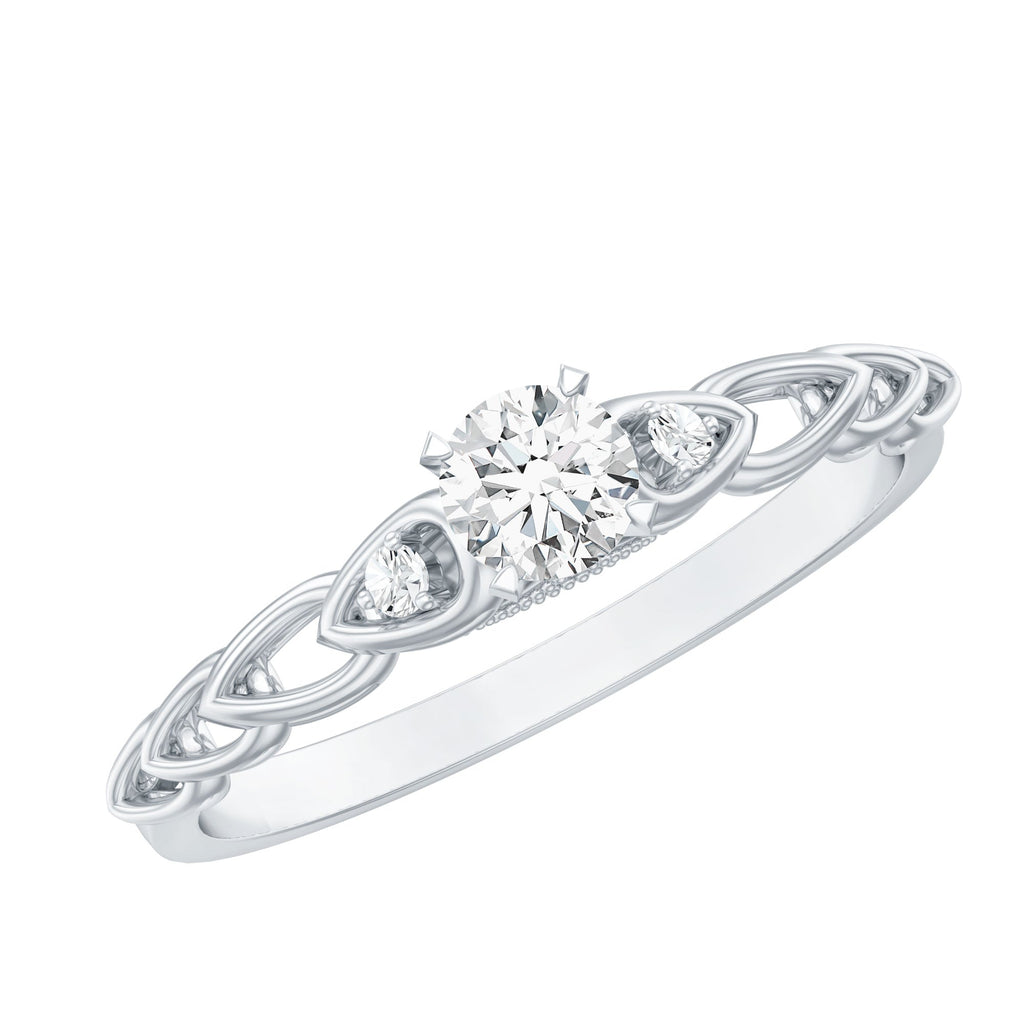 Designer Moissanite Promise Ring for Her