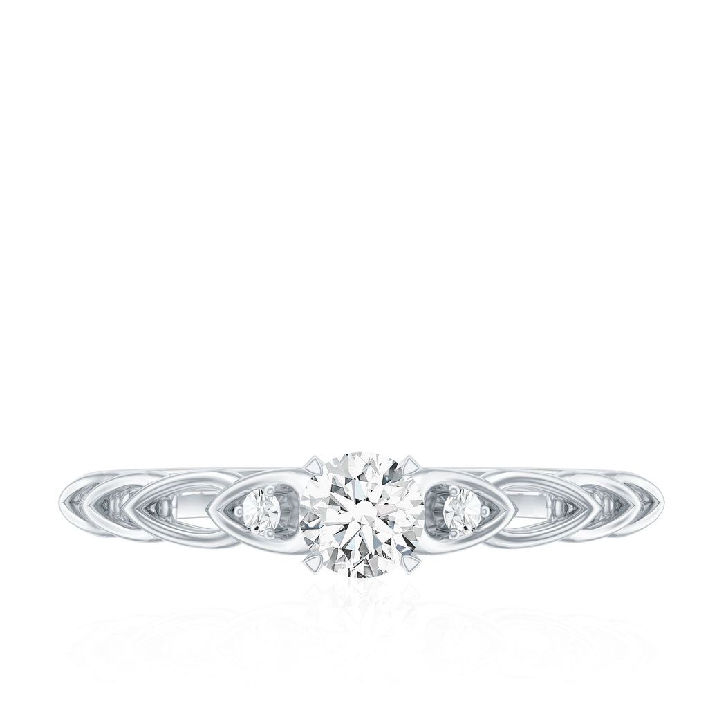 Designer Moissanite Promise Ring for Her