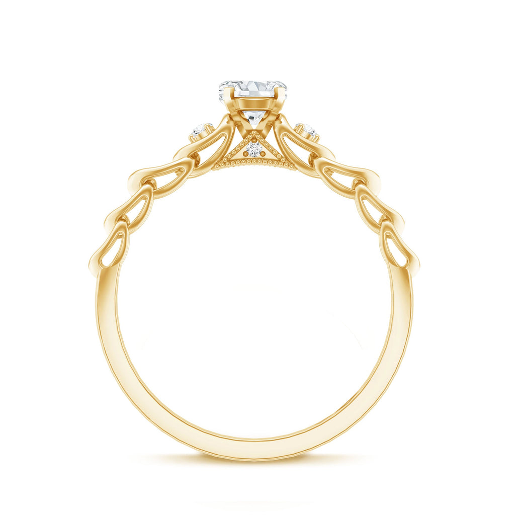 Designer Moissanite Promise Ring for Her