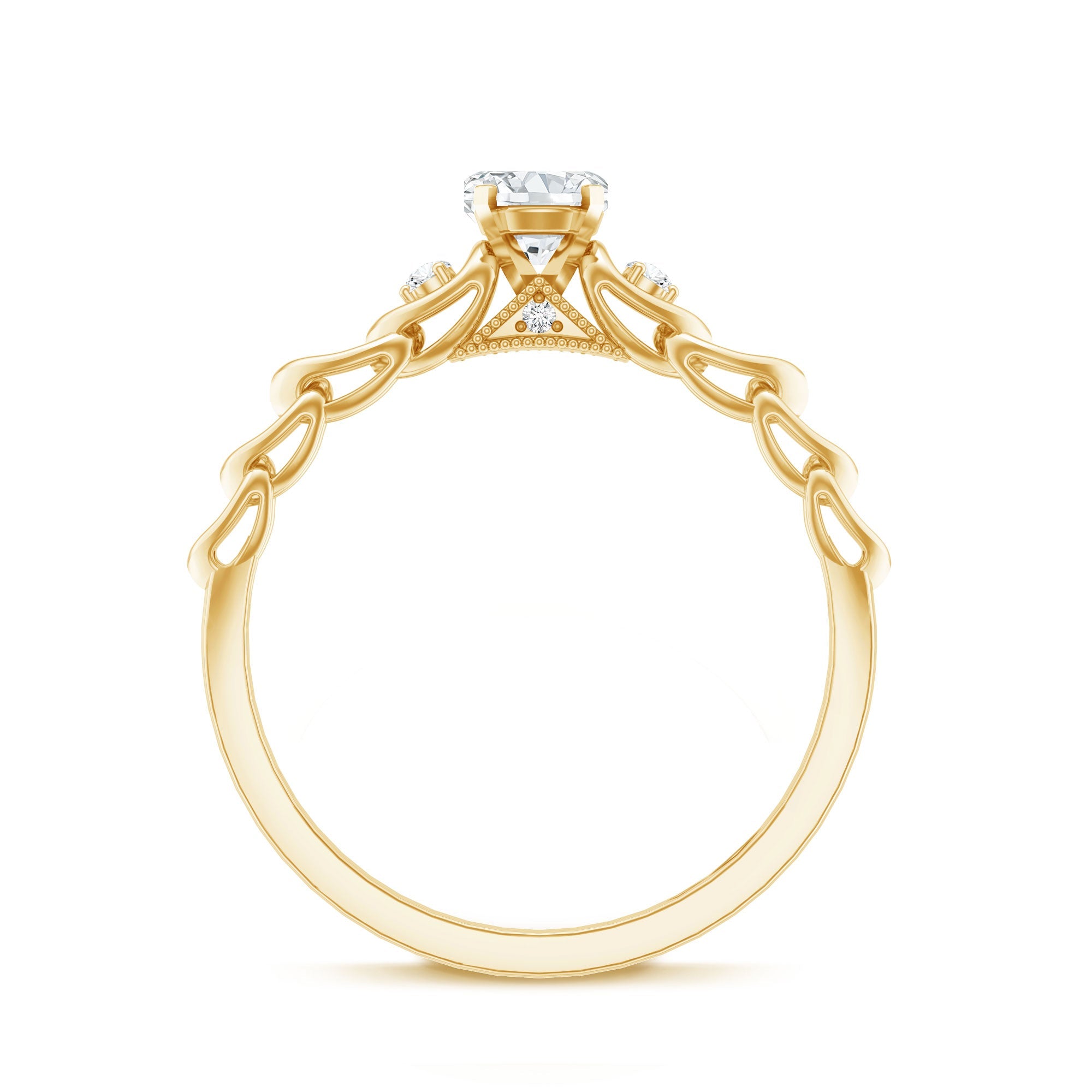 Designer Moissanite Promise Ring for Her