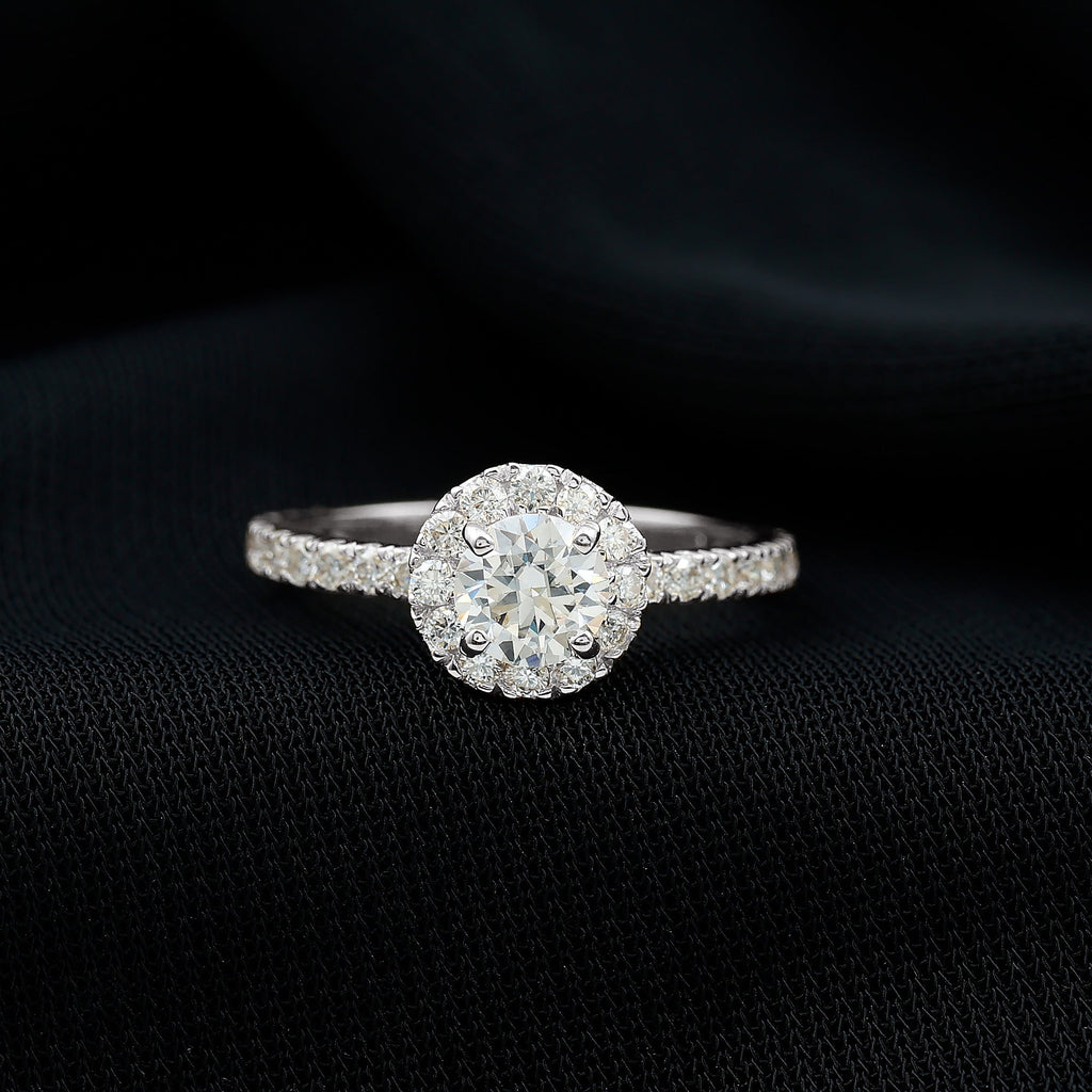 Certified Moissanite Promise Ring For Engagement