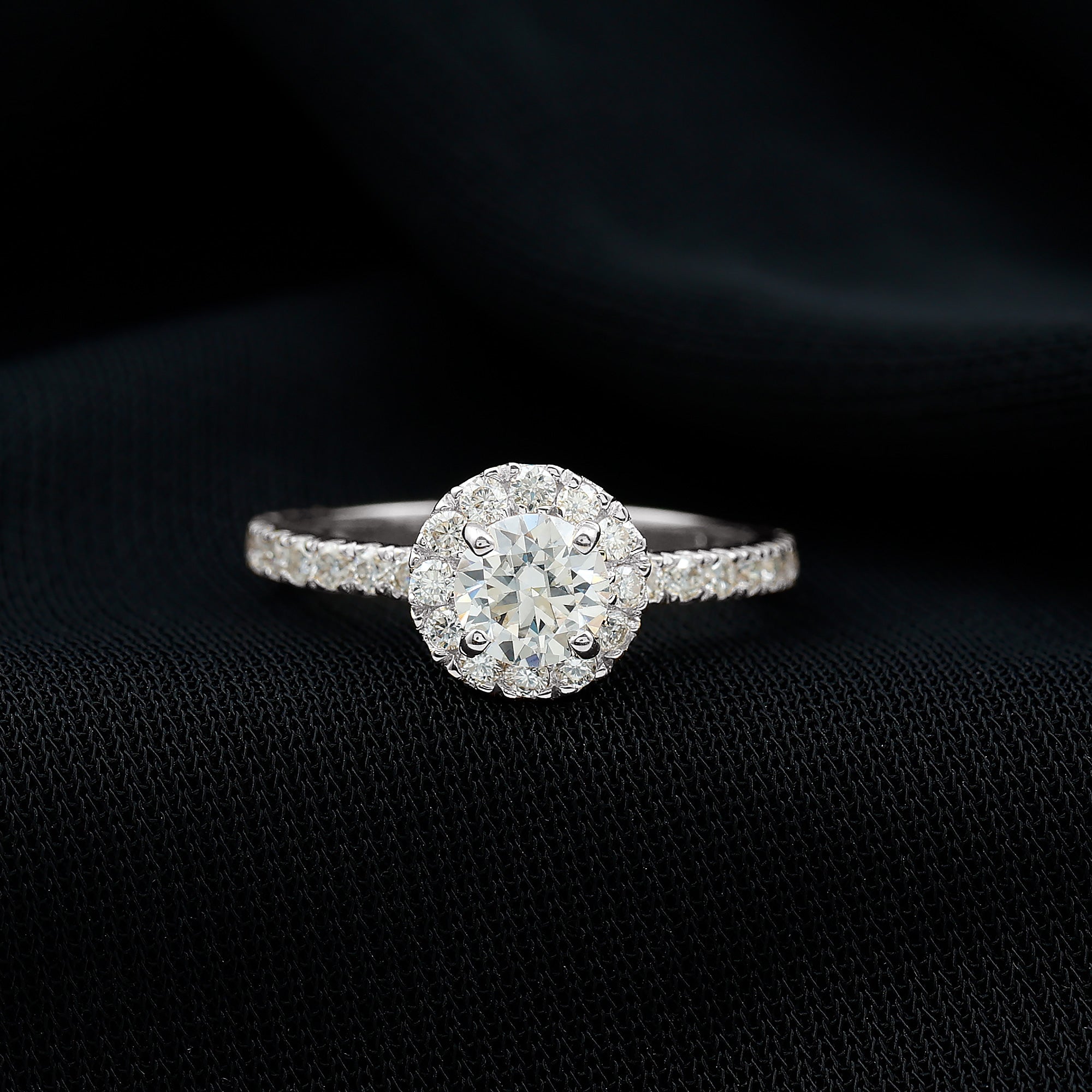 Certified Moissanite Promise Ring For Engagement