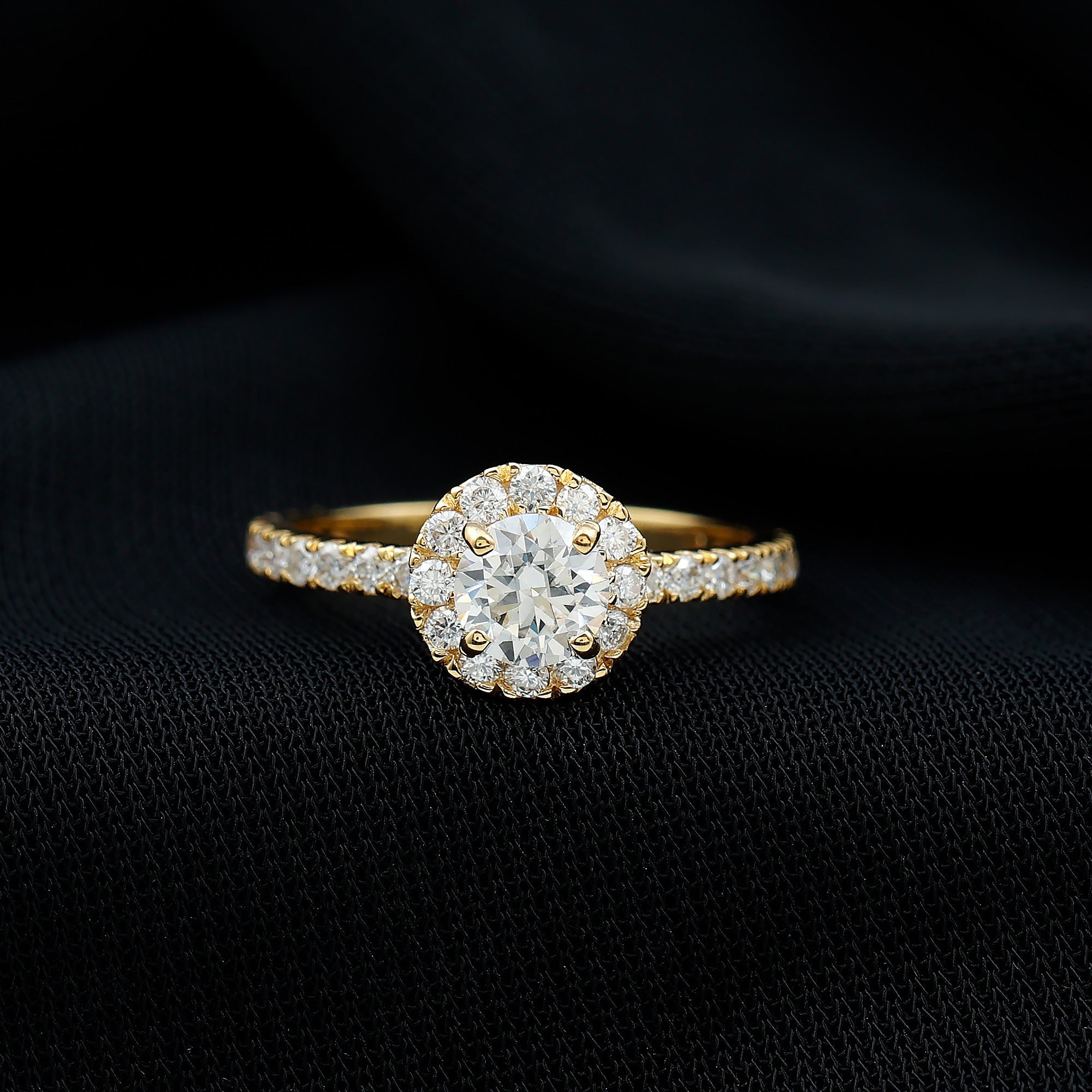 Certified Moissanite Promise Ring For Engagement