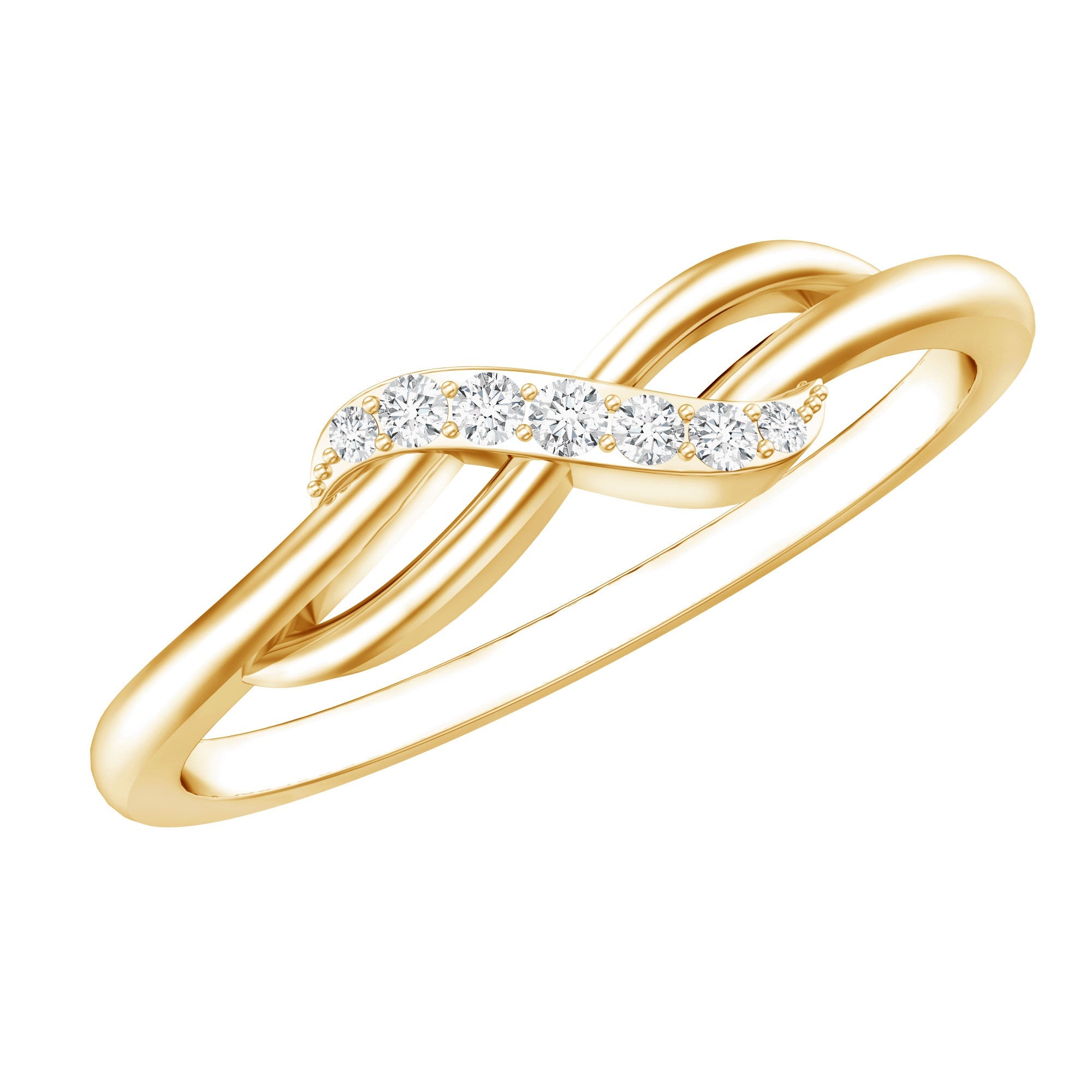 Certified Diamond Infinity Promise Ring For Her
