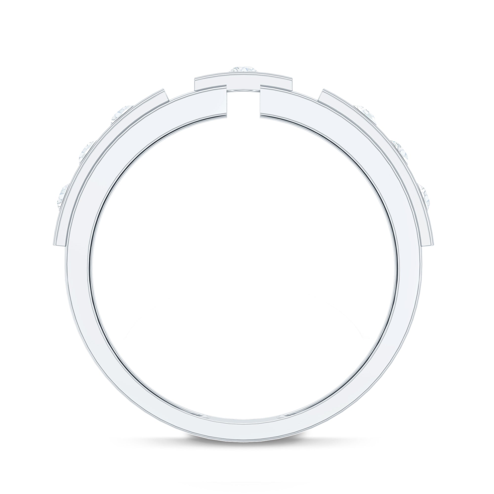 Natural Diamond Wedding Band for Men
