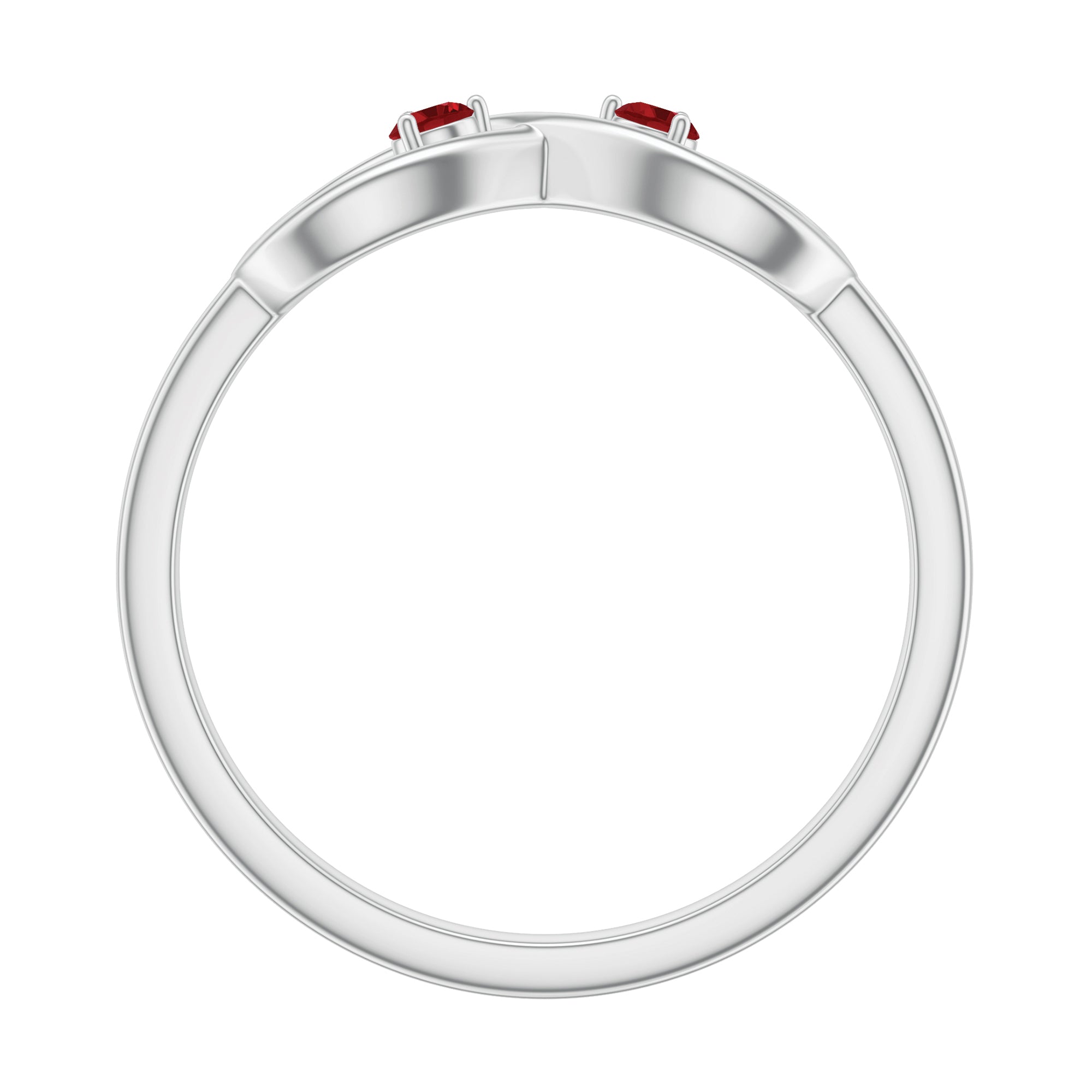 Lab Created Ruby Infinity Promise Ring