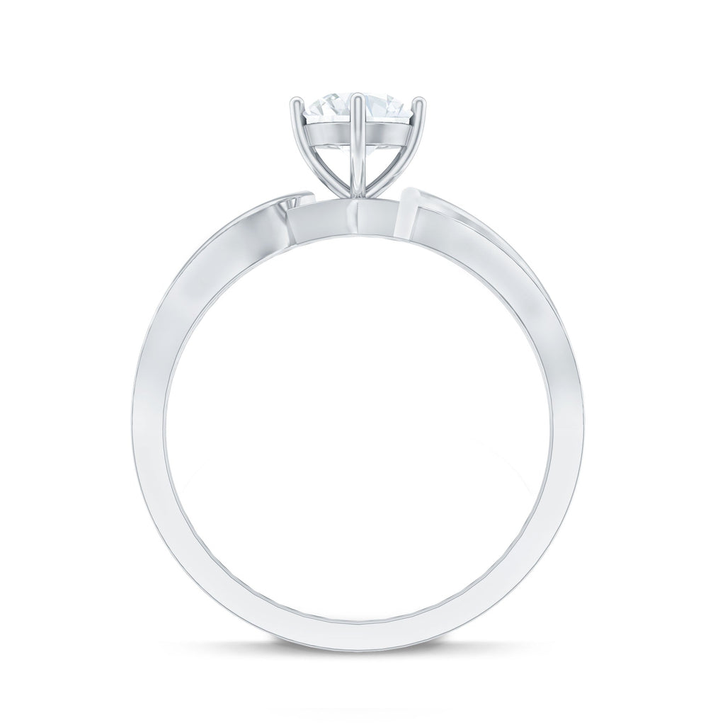 Certified Moissanite Infinity Engagement Ring for Women
