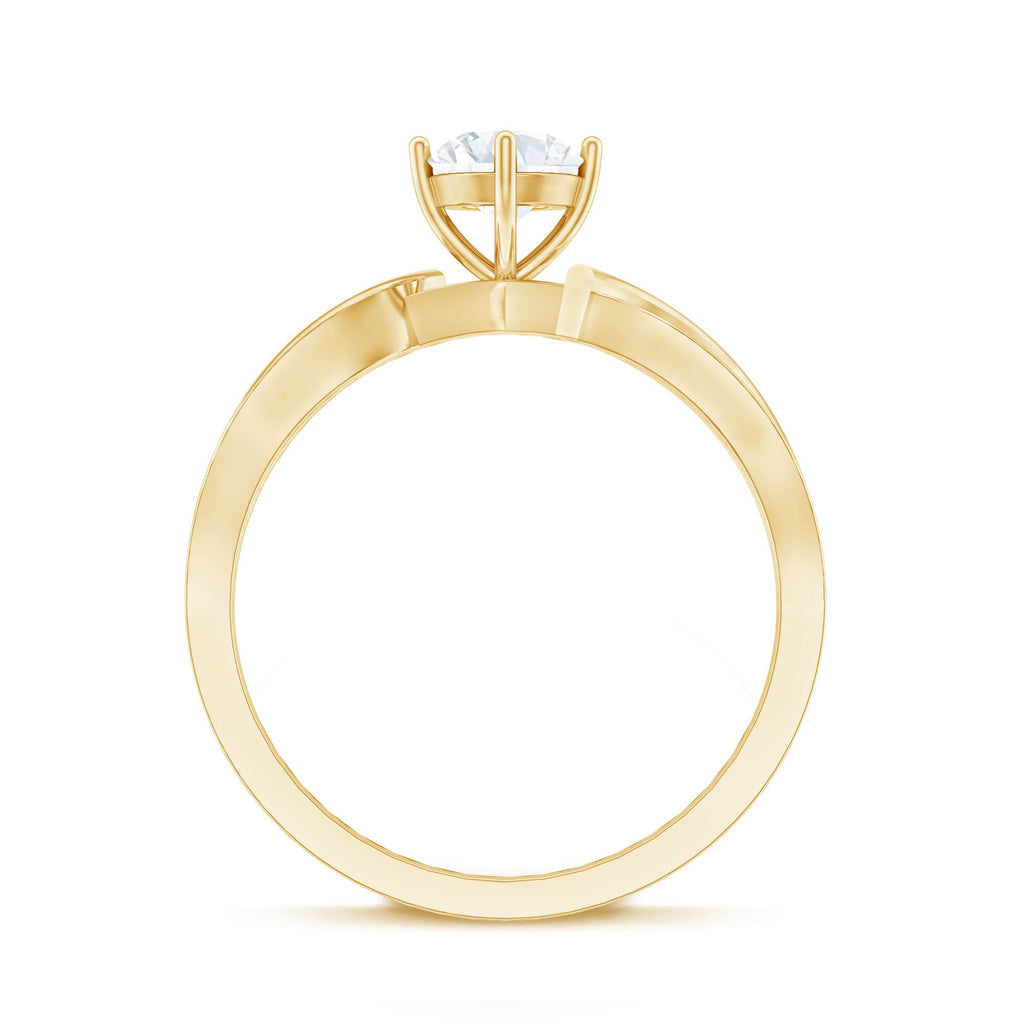 Certified Moissanite Infinity Engagement Ring for Women
