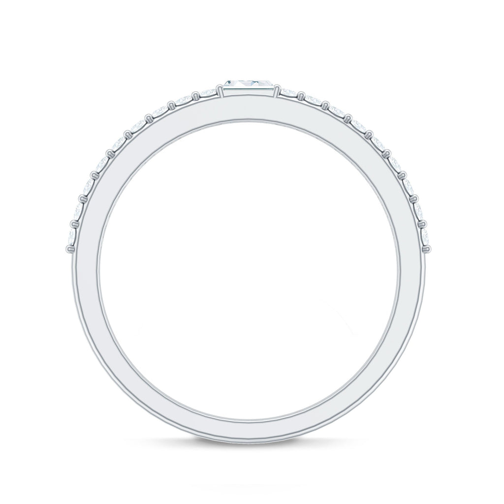 Real Diamond Half Eternity Ring