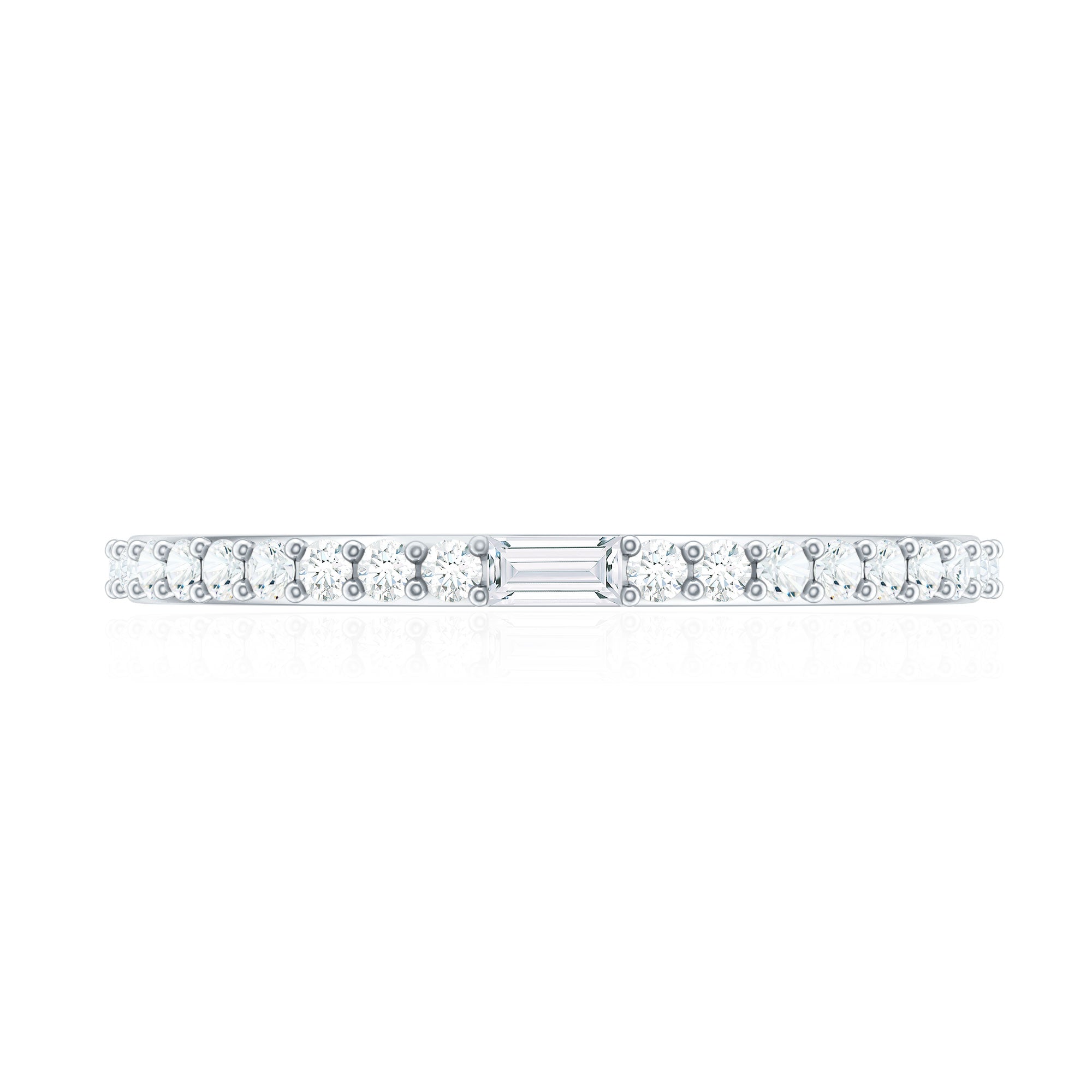 Real Diamond Half Eternity Ring