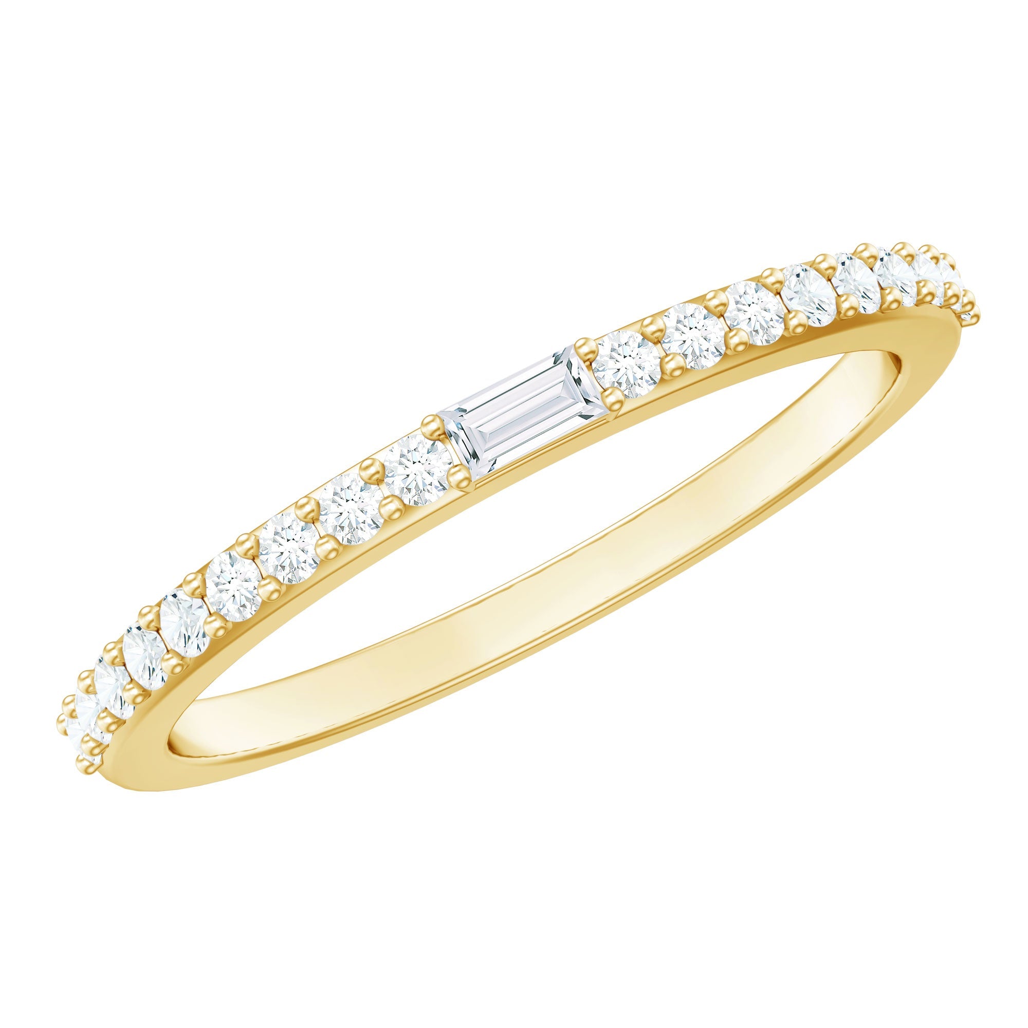 Real Diamond Half Eternity Ring